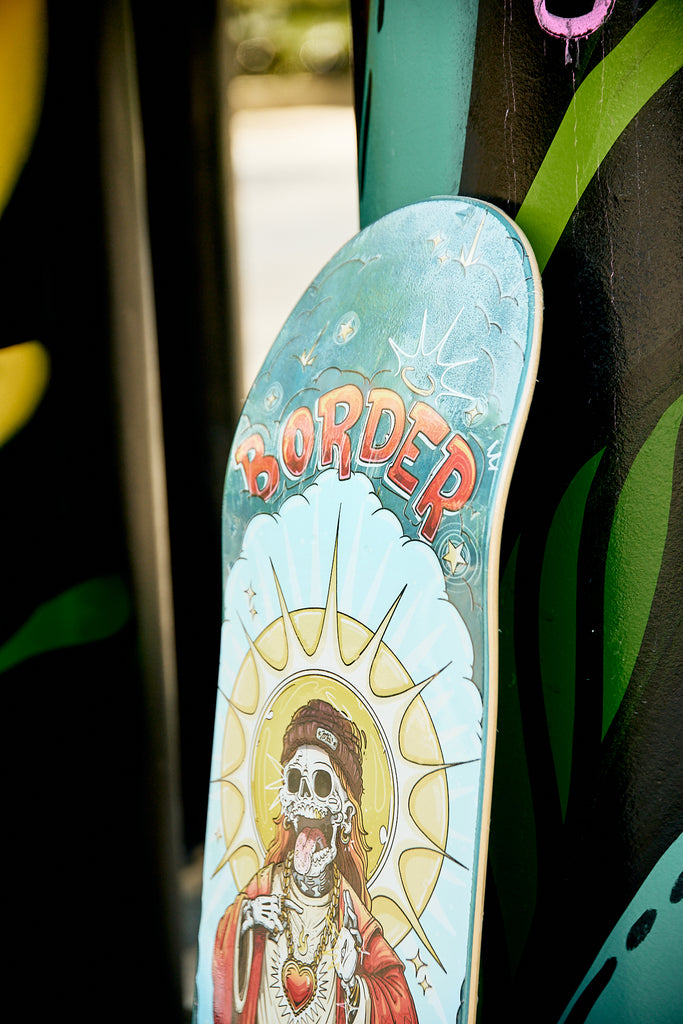 Tabla Border: "El Patrono del Skate"