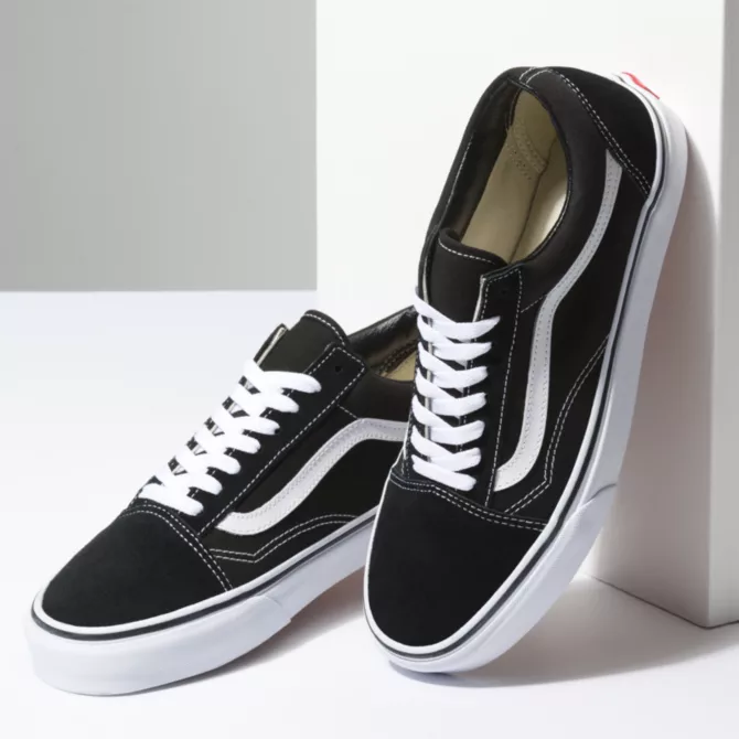 Tenis Vans Old Skool Black/White Clásicos